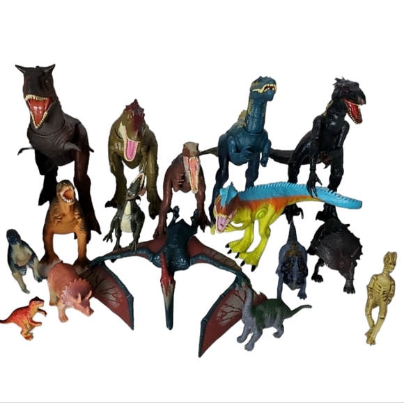 Jurassic World & Vintage Dinosaurs Dinosaur Figures Toys...